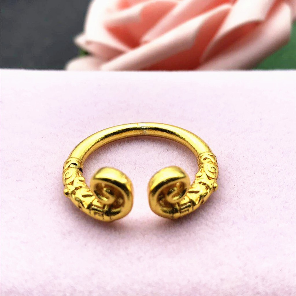 Cincin Pasangan Emas 24K Model Sun Wukong Untuk Pasangan