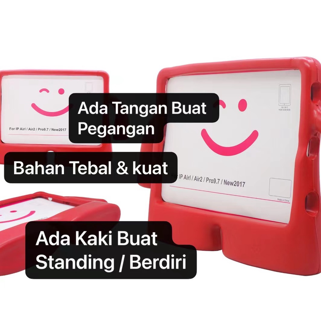 Kids Case Tablet Samsung Ipad Universal Standing Tahan Banting ShockProof Cocok Untuk Pemakaian Anak