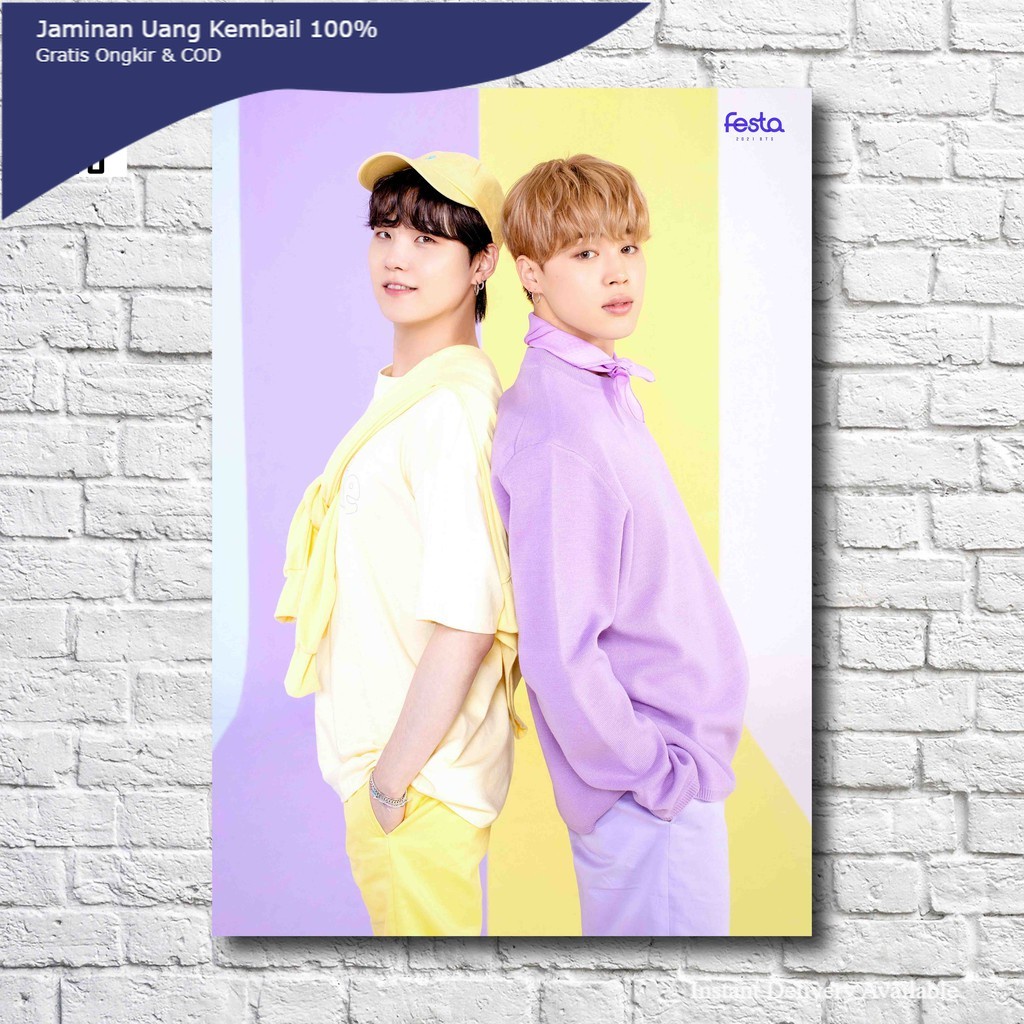 Poster BTS Suga Jimin Festa 2021  A3+ BTS614