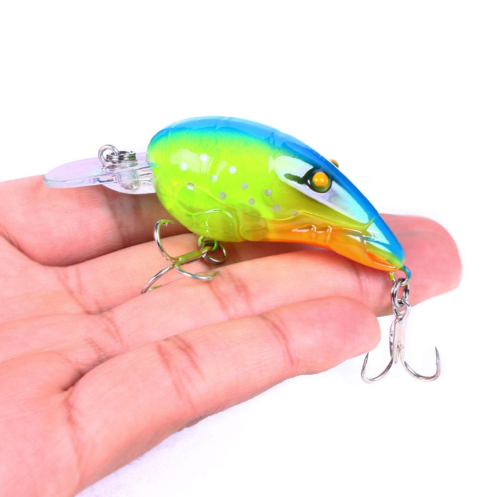 HENGJIA 5PCS/Lot Floating Crankbait Wobbler Deep 0.3-1.5M Fishing Lure Hard Jerkbait Bait Mini Fishing Lures