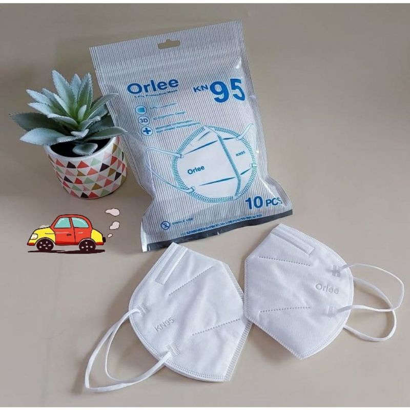 Masker Orlee KN95 5ply Earloop Disposable Mask Isi 10 Pcs