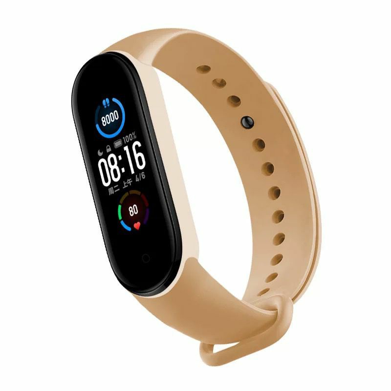 Strap Mi Band 3/4/5/6 Tali Pengganti Mi Band 3/4/5/6 Polos-GH#CREAM