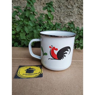 Mug Enamel Kedaung D9" AYAM JAGO | Shopee Indonesia