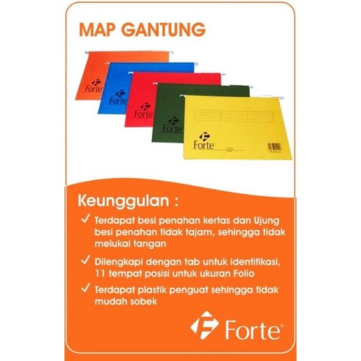 

Map Gantung Folio Forte (50 Pcs) / Hanging Map / Hang Map Folio