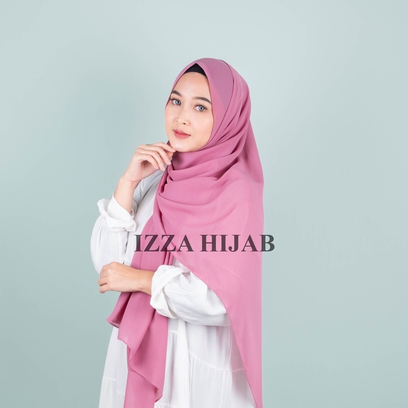 -/+(200 x 75 cm) JILBAB PASHMINA CERUTY BABYDOLL TEPI JAHIT