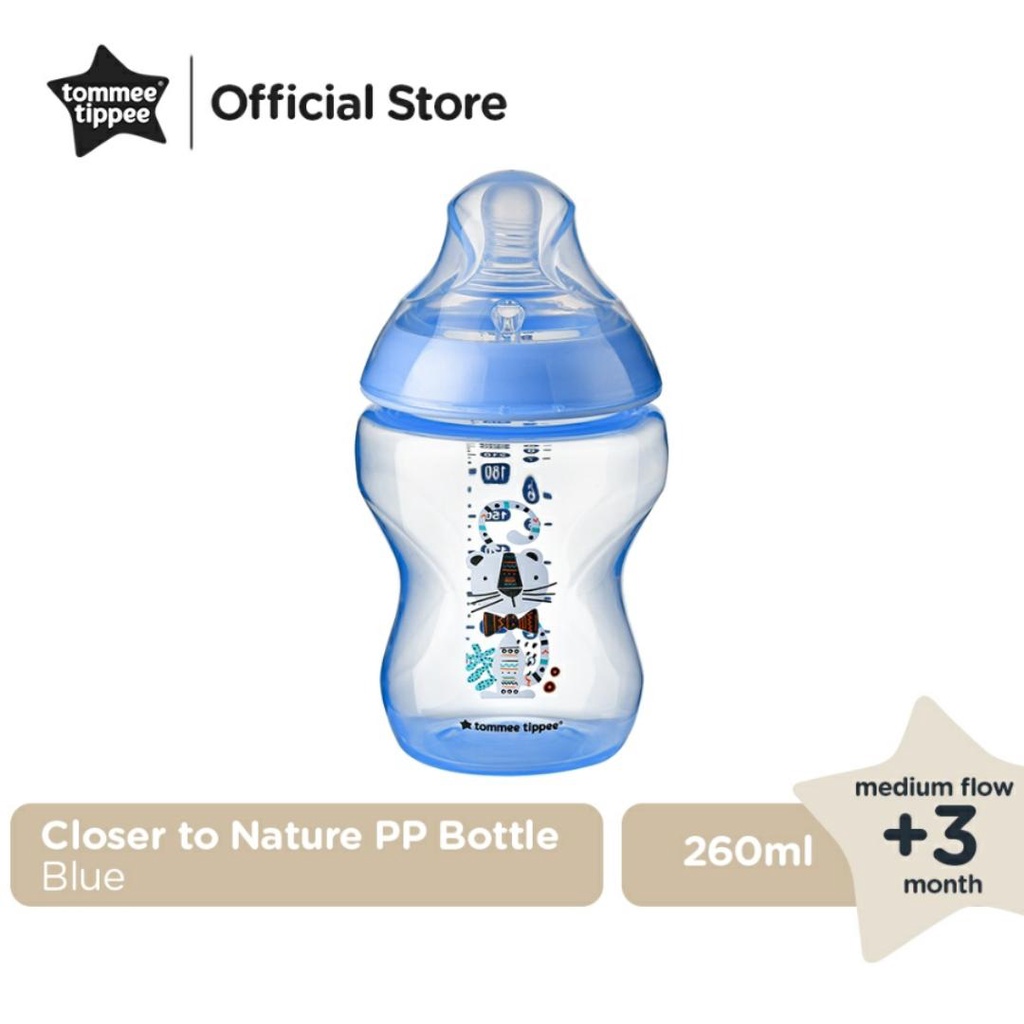 TOMMEE TIPPEE BOTOL PP CLOSE TO NATURE 260ML / BOTOL SUSU BAYI