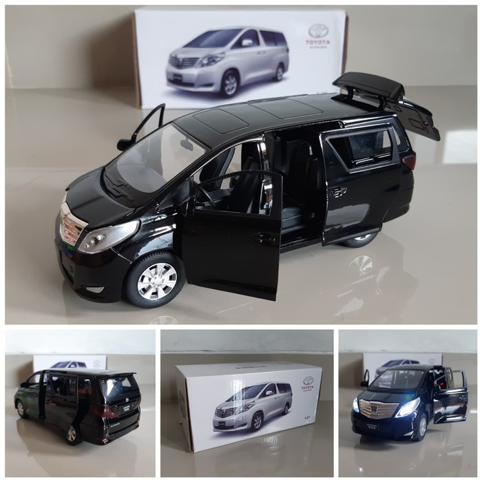 Diecast Toyota Alphard - Miniatur Mobil Vellfire Bisa Buka Pintu