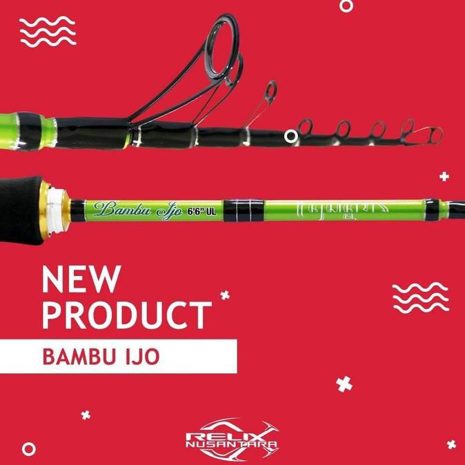 Joran Relix Nusantara Bambu Ijo Telescopic - Joran Traveling