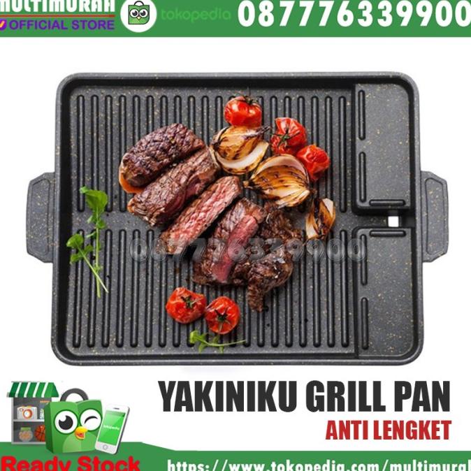 KOCHI MULTI GRILL PAN alat pemanggang bakar sate ayam BBQ BAGUS TEFLON