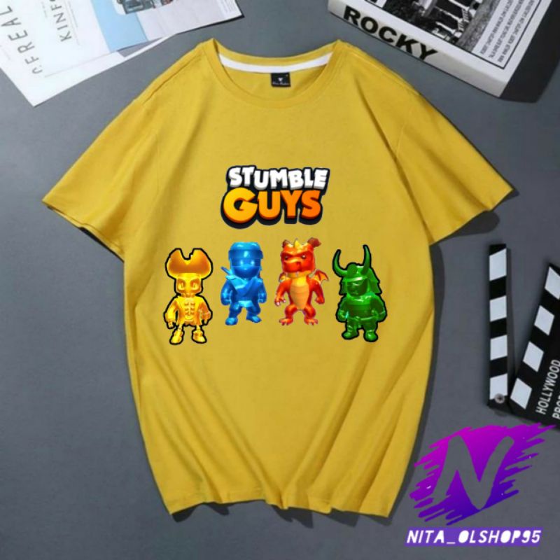 baju stumble guys kaos stumble guys baju kaos anak stumbel epic populer