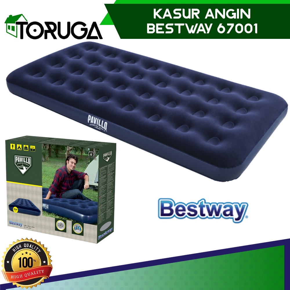 Kasur Angin Twin Size Bestway 67001 188 x 99 cm Matras Karet Air Bed