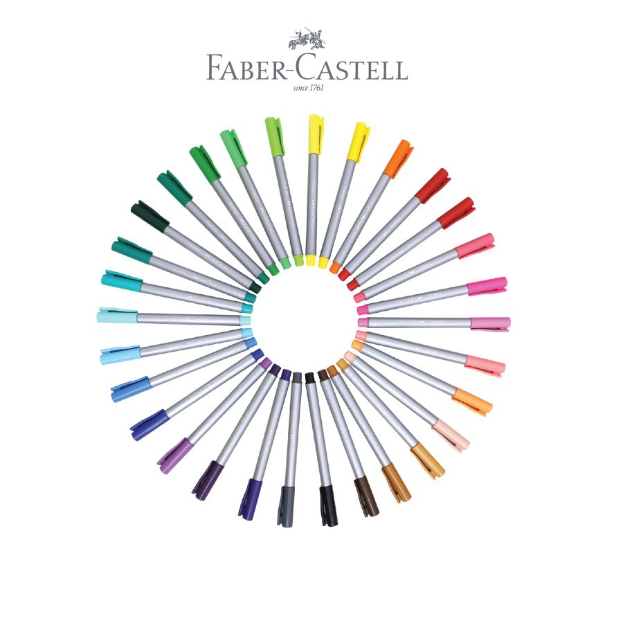 

Faber-Castell Fineliner Clip CapHunter Warna-warni Ink 151260