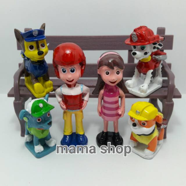 Topper Cake Figure Paw Patrol / Patung Kue / Boneka Cake / Hiasan Kue Ultah