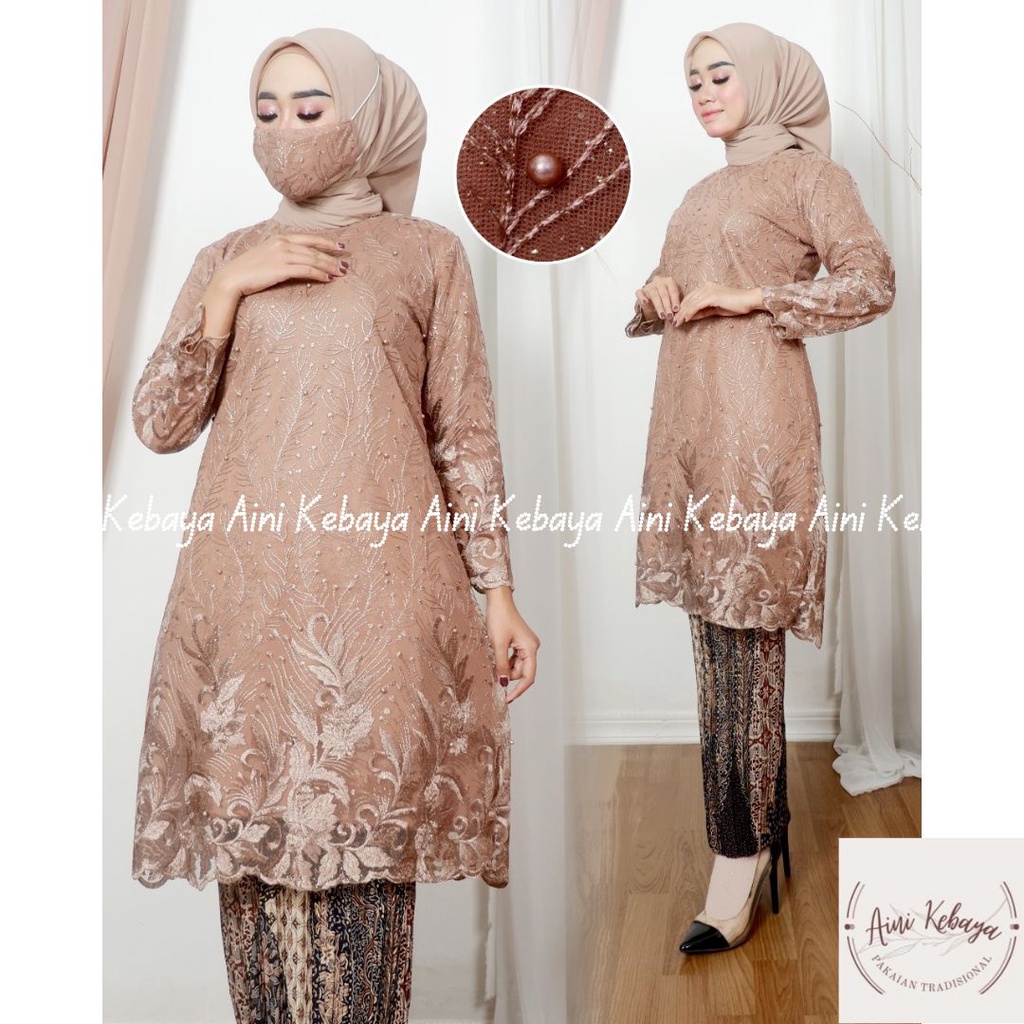 COD - SETELAN KEBAYA MODERN / KEBAYA TUNIK / KEBAYA / KEBAYA WISUDA / KEBAYA PESTA / KEBAYA KARTINI 