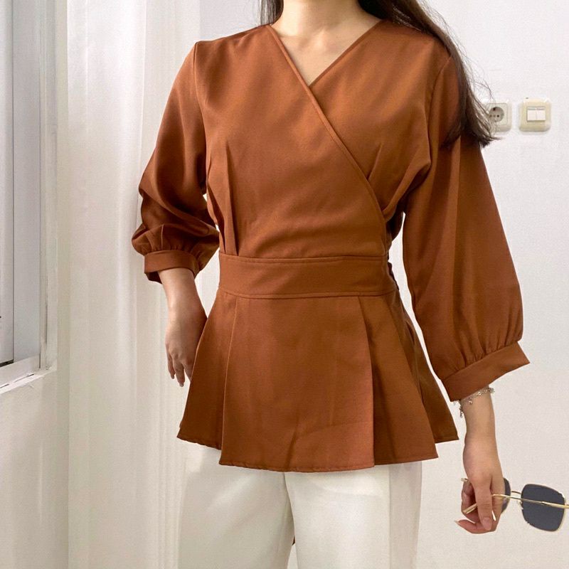 Blouse Long Sleve kimono /atasan wanita// baju wanita/ atasan kimono wanita.