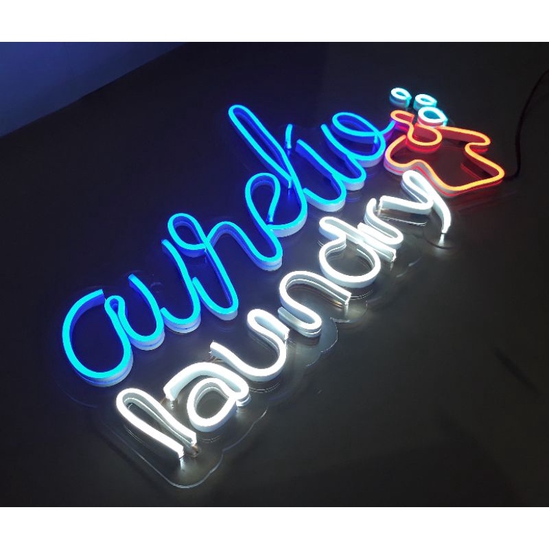 neon sign custom, neon flex custom, lampu hias, lampu cafe