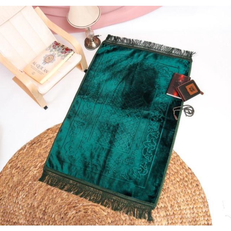 sajadah busa tebal anti slip polos warna