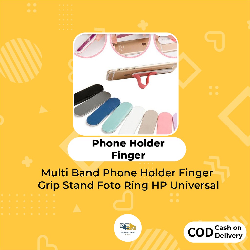 Multi Band Phone Holder Finger Grip Stand Foto Ring HP Universal