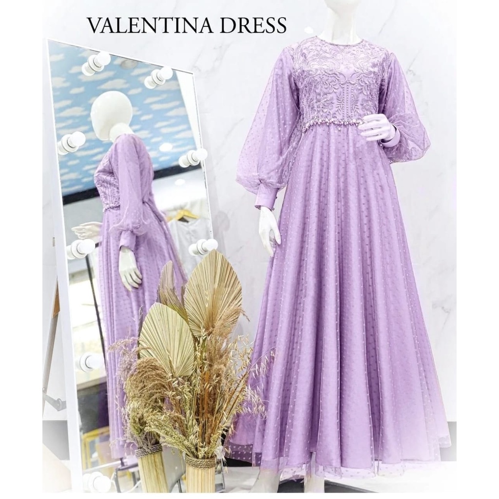 REALPIC DRESS MAXY VALENTINA 3 UKURAN L XL XXL FASHION PAKAIAN WANITA GAUN DRESS GAMIS MAXI MS ADA VIDEO REAL PRODUK