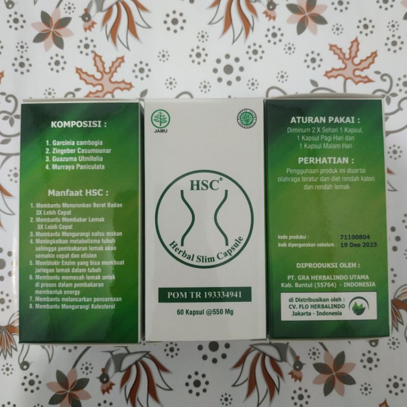 Hsc Asli Hsc Herbal Pelangsing Badan Hsc Obat Pelangsing Badan Hsc Herbal Diet