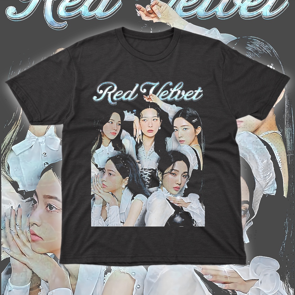 KAOS KPOP RED VELVET I RED VELVET T-SHIRT I KPOP T-SHIRT OVERSIZE - BIGSIZE - UPSIZE