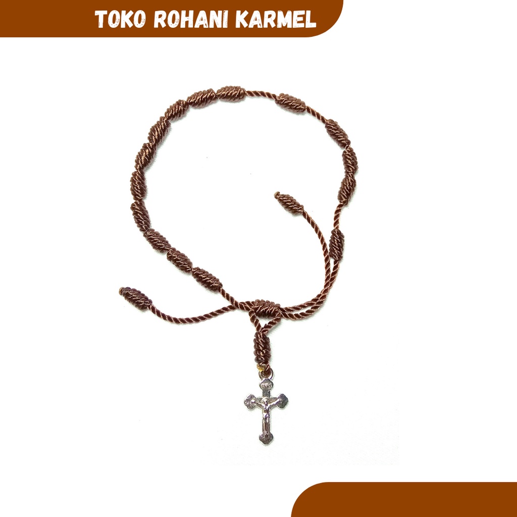 Gelang Salib / Gelang Rosario / Gelang Tali / Gelang Salib Wanita / Gelang Salib Pria / Gelang