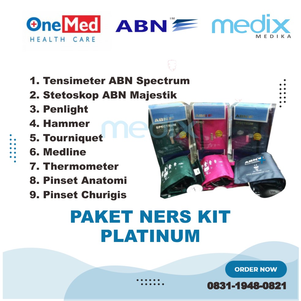 NURSE KIT/ NERS KIT PAKET PERLENGKAPAN PERAWAT (Platinum) Merek ABN ORI
