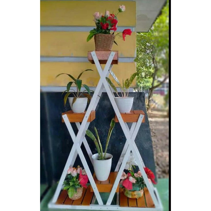 Jual Rak bunga kayu rak kayu indoor rak kayu outdoor | Shopee Indonesia