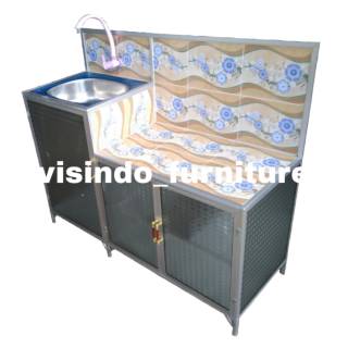 RAK CUCI PIRING WASTAFEL DENGAN MEJA KOMPOR Shopee Indonesia RAK CUCI PIRING WASTAFEL DENGAN MEJA KOMPOR Shopee Indonesia