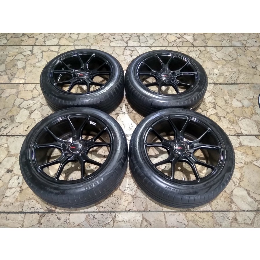Velg Mobil Bekas Ring 16 HSR VOODOO Lebar 7 Lubang 4 Ban 195 50 R16