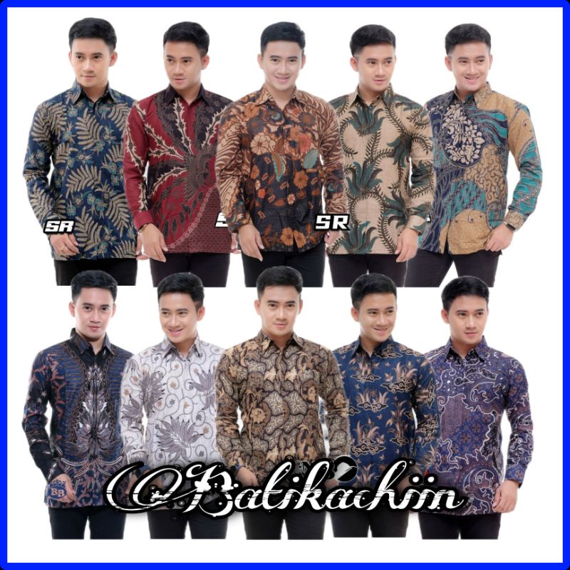 Batik hem kemeja remaja panjang pendek murah keren cowok cewek coupel pria wanita