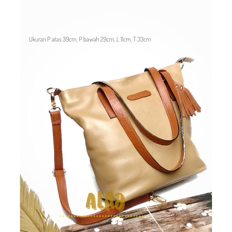 Tas Kulit Garut Tas Selempang Wanita Size Besar