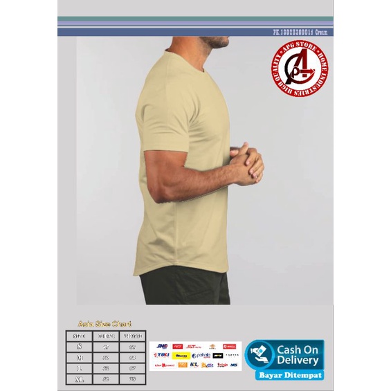 APG - Kaos Polos DROP CUT ANTI BAU ASAP ROKOK | ANTI BAKTERI | BAHAN US.PIMA COTTON | UNISEX
