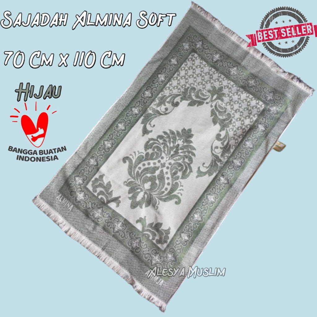 Sajadah made in turkey/sajadah Almina Soft/sajadah bahan katun Poly/bisa bayar ditempat/COD