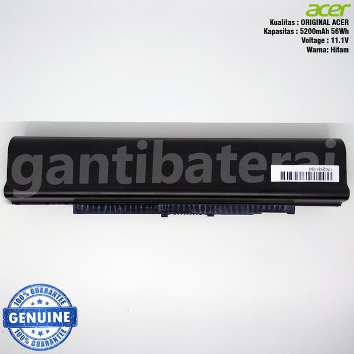 Original Baterai Acer Aspire One ZA3 ZG8 531 751 531H AO531H UM09B41