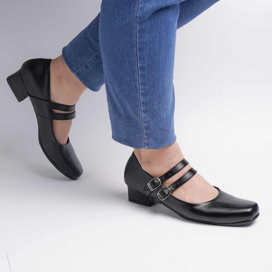 Sepatu Big Size Wanita Sepatu Kerja Kantor Pantofel Heels Formal Wanita