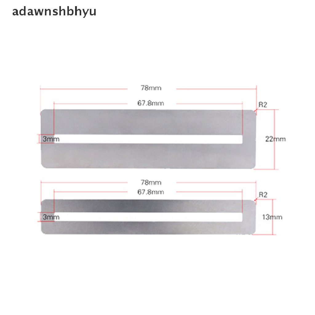 Set Alat Perbaikan fret Gitar adawnshbhyu shims &amp; Sanding Polish Pelindung Stainless Steel