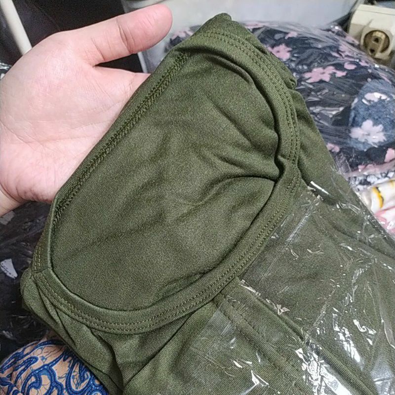 [BISA COD] Manset Kaos Soft Spandex Super size Jumbo Xxxl-Army