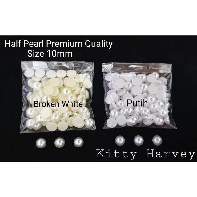 Half Pearl 8mm 10mm 12mm | Mutiara belah