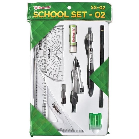 

School Set - 02 Butterfly / Alat Tulis Set