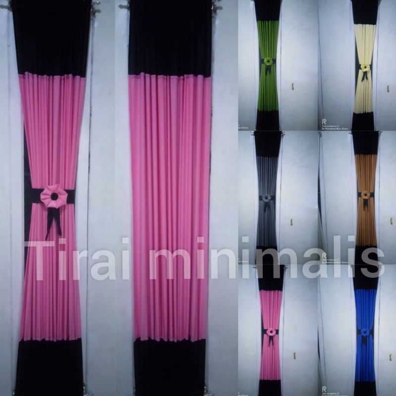 Gorden Kupu Kupu Gorden Jendela Kupu2 Minimalis Ikat Tebal Kombinasi Warna Hordeng Kupu2