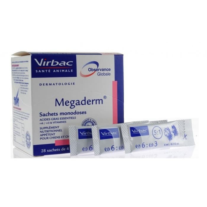 MEGADERM 4 ML HARGA SATU BOX (28 PCS) / VITAMIN BULU KUCING / VITAMIN BULU ANJING