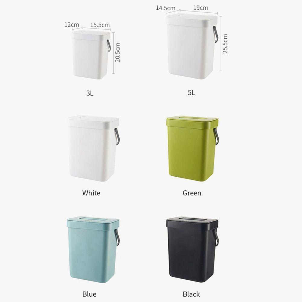 [Elegan] Tempat Sampah Dengan Tutup Plastik Dapur Kamar Mandi Untuk Rumah Wadah Pembuangan Limbah Anti Bau