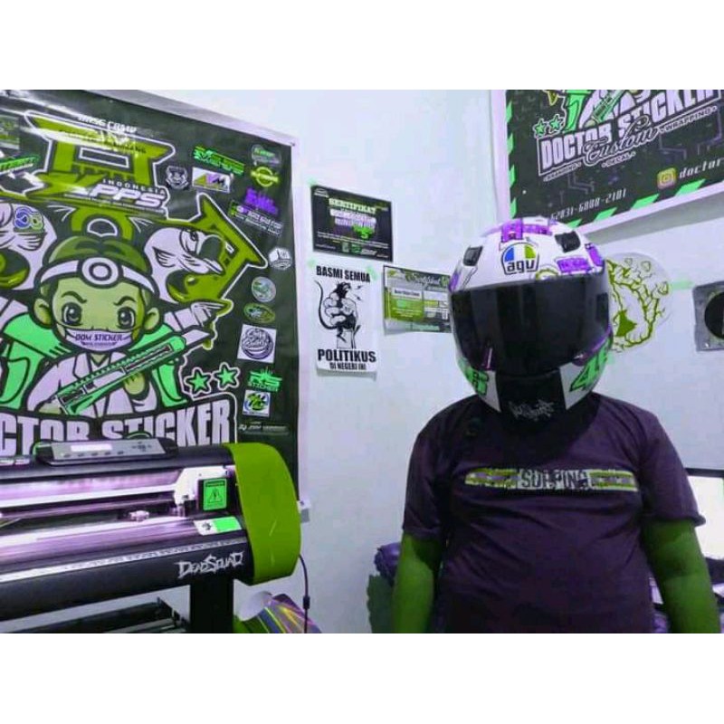 STICKER DECAL HELM CUSTOM