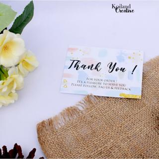 Kartu Ucapan Terima Kasih Online Shop Shopee Indonesia