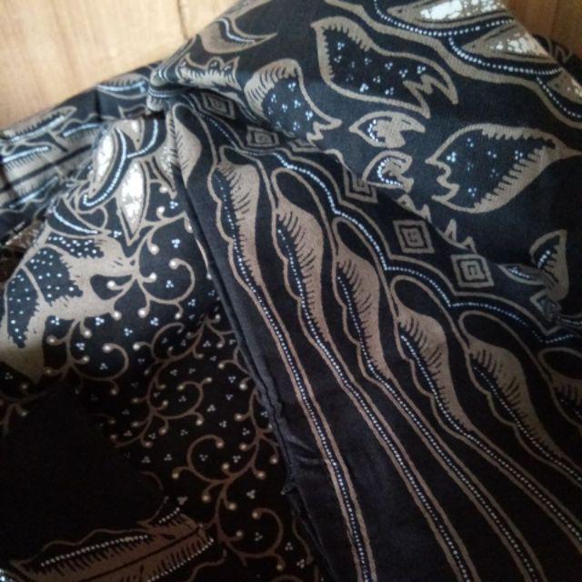 Kemeja Batik Peksi Lawasan Pendek Size M - Xxl Batik Solo Asli Katun Primisima Full Furing