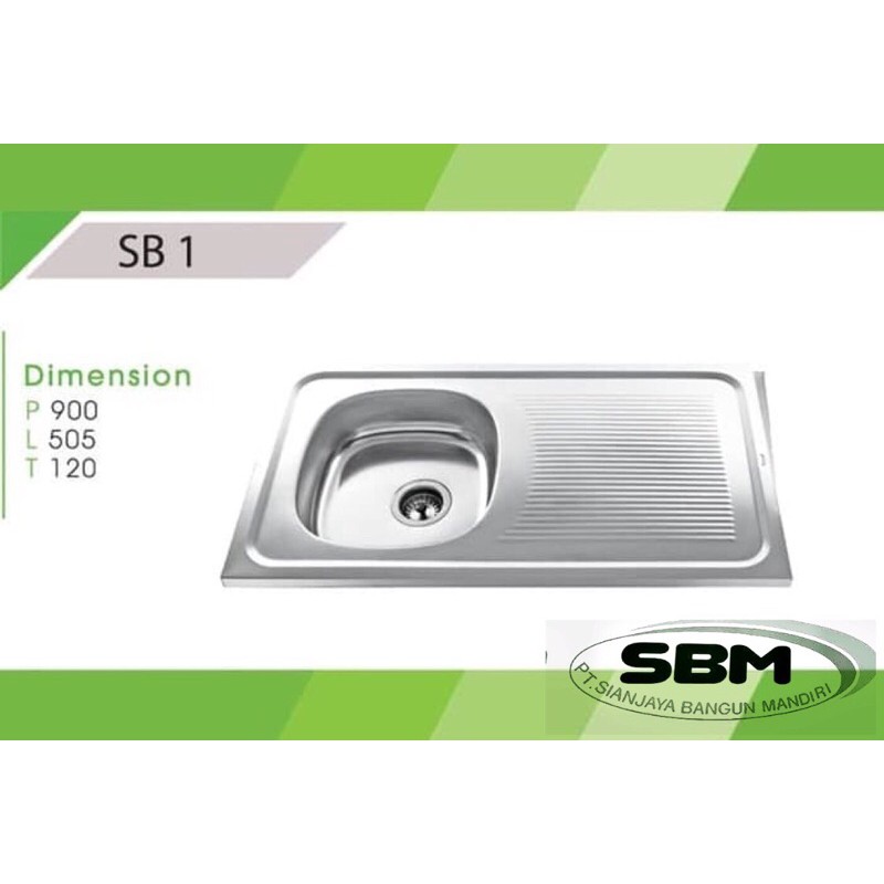 WASTAFEL CUCI PIRING STAINLESS || KITCHEN SINK ROYAL SB 1