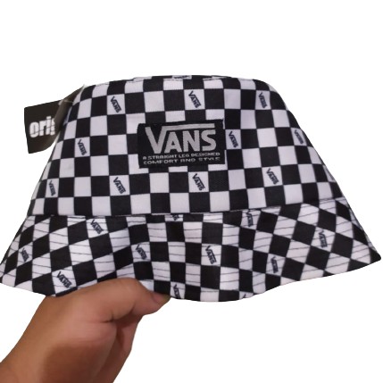 TOPI BUCKET KOREA TERBARU MODEL VANS CATUR / HAT PRIA & WANITA BUCKET VANS CATUR /