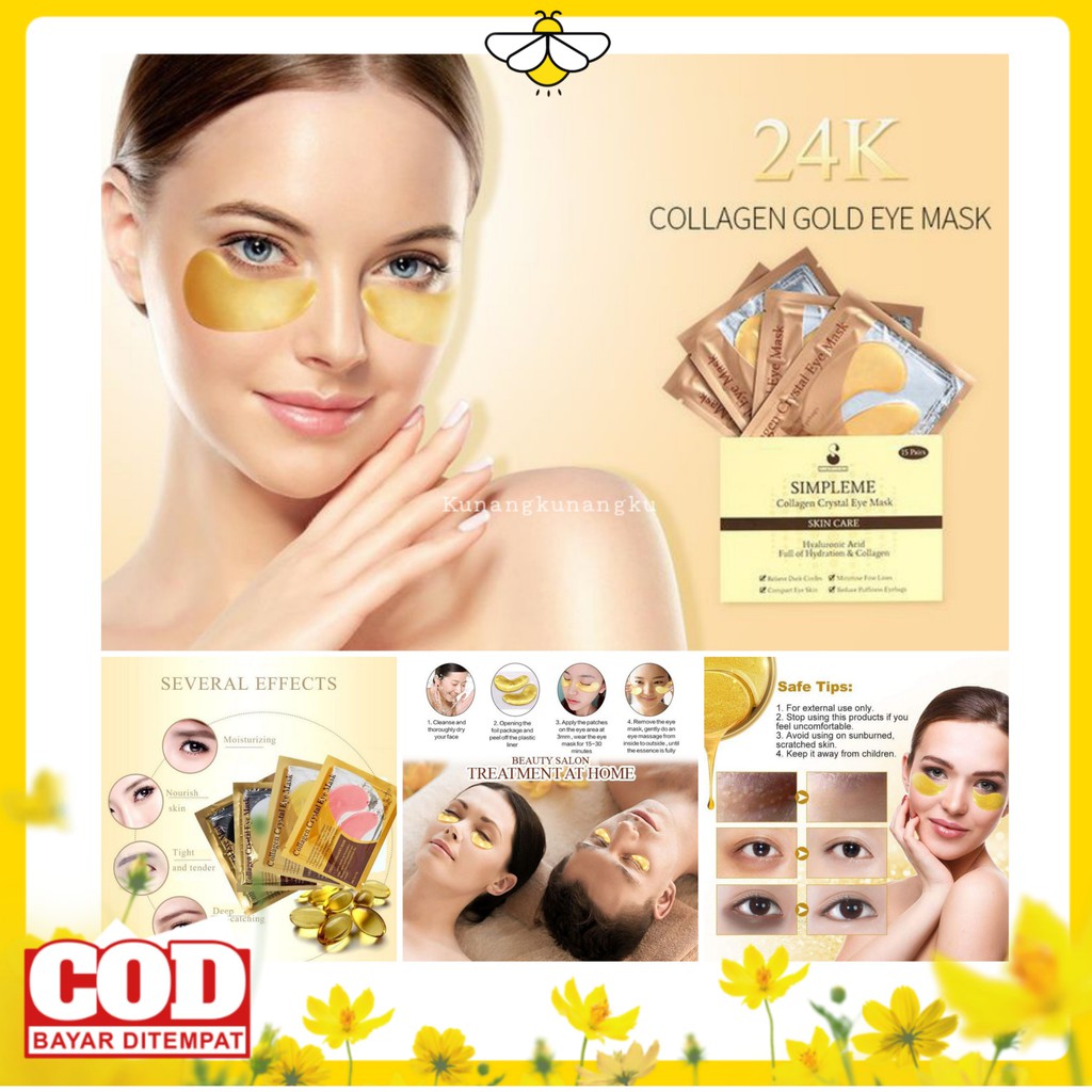 MASKER MATA COLLAGEN GOLD / COLLAGEN CRYSTAL EYE MASK TREATMENT MATA PANDA