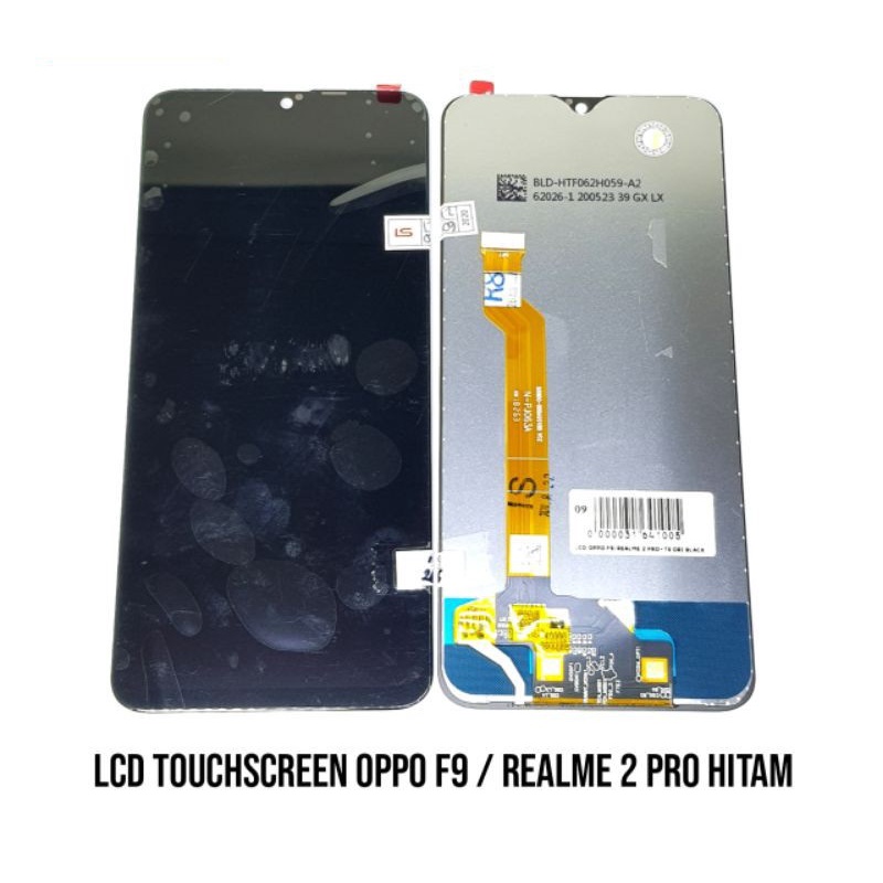 Layar LCD TS Touchscreen Fullset OPPO F9 - F9 PRO REALME 2 PRO - Black